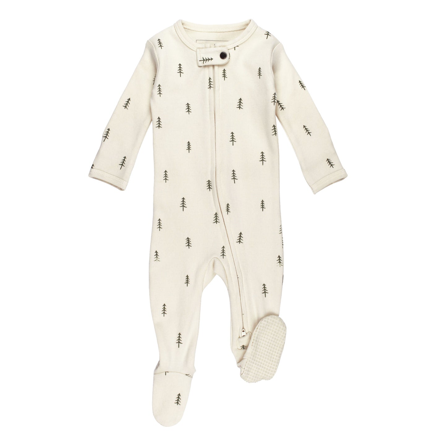 Organic 2-Way Zipper Footie Onesie