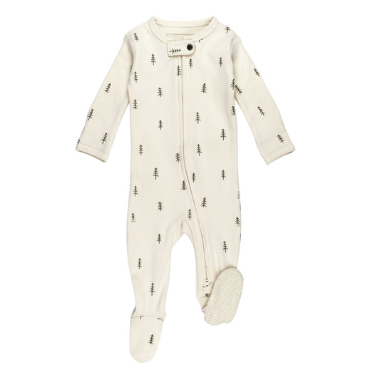 Organic 2-Way Zipper Footie Onesie