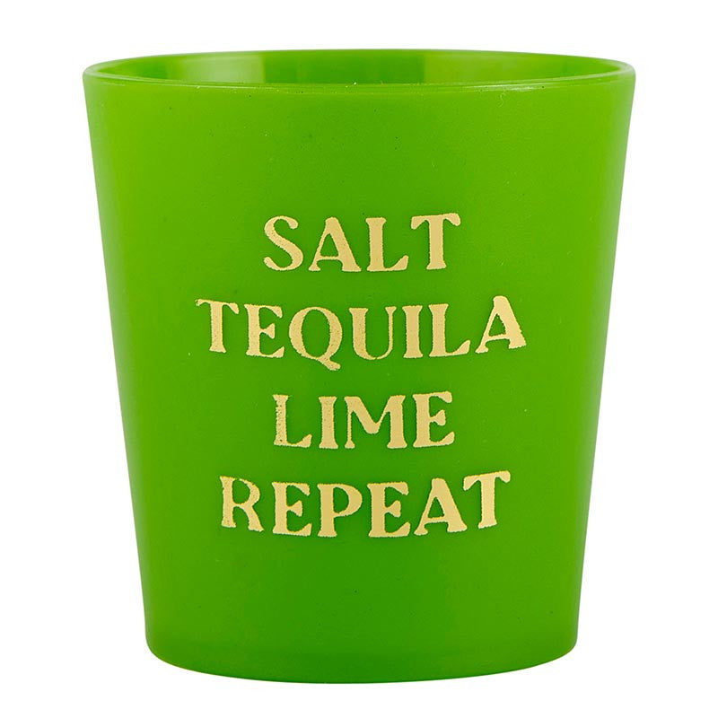 Gold Foil Frost Shot Cups - Tequila - Set of 10