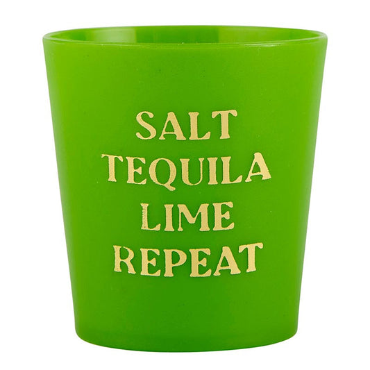 Gold Foil Frost Shot Cups - Tequila - Set of 10