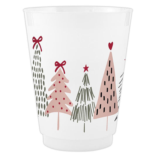 Frost Cups - Christmas Trees - Set of 8