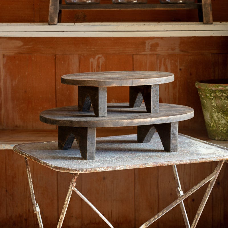 Oblong Wooden Display Riser