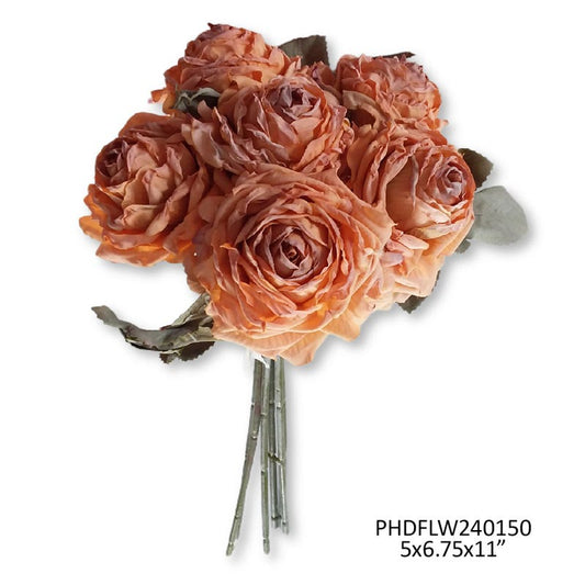 French Rose Bouquet Coral