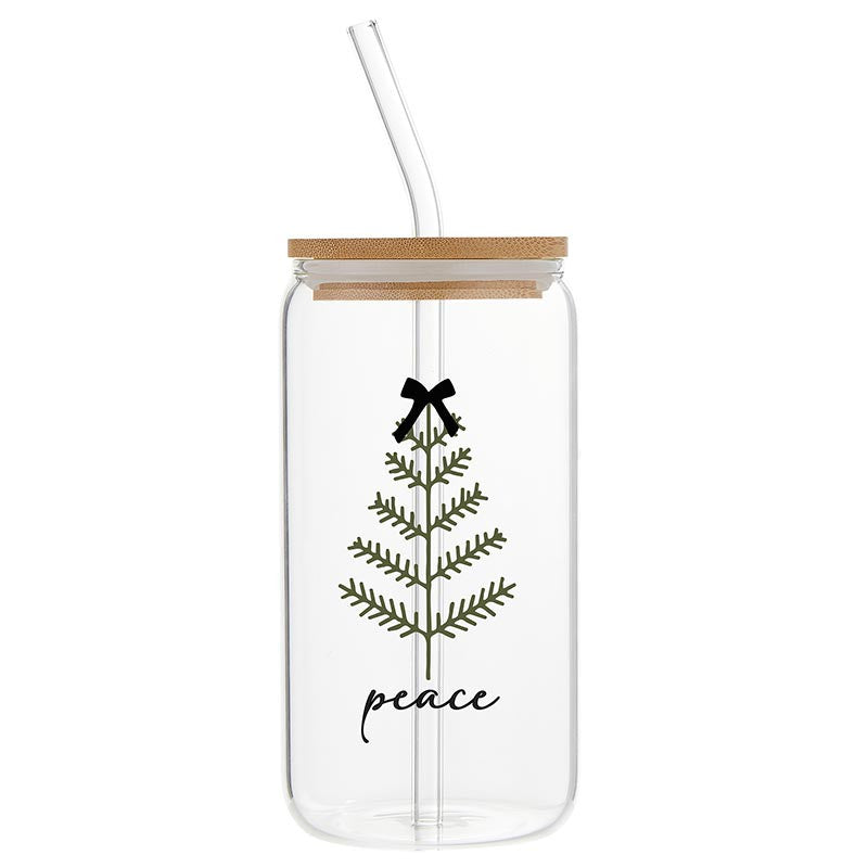Glass Cold Brew Tumbler - Peace