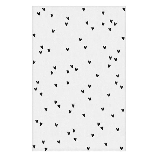 Tea Towel - Black Hearts