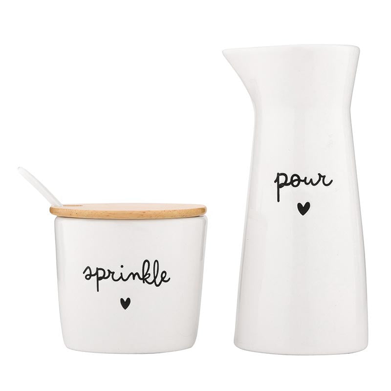 Set of 2 Creamer + Sugar
