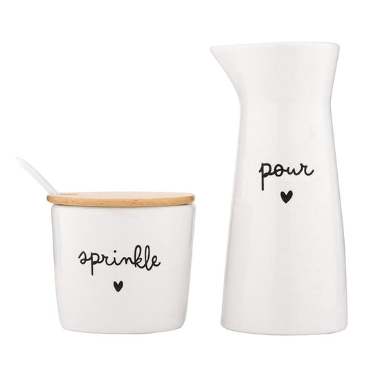 Set of 2 Creamer + Sugar