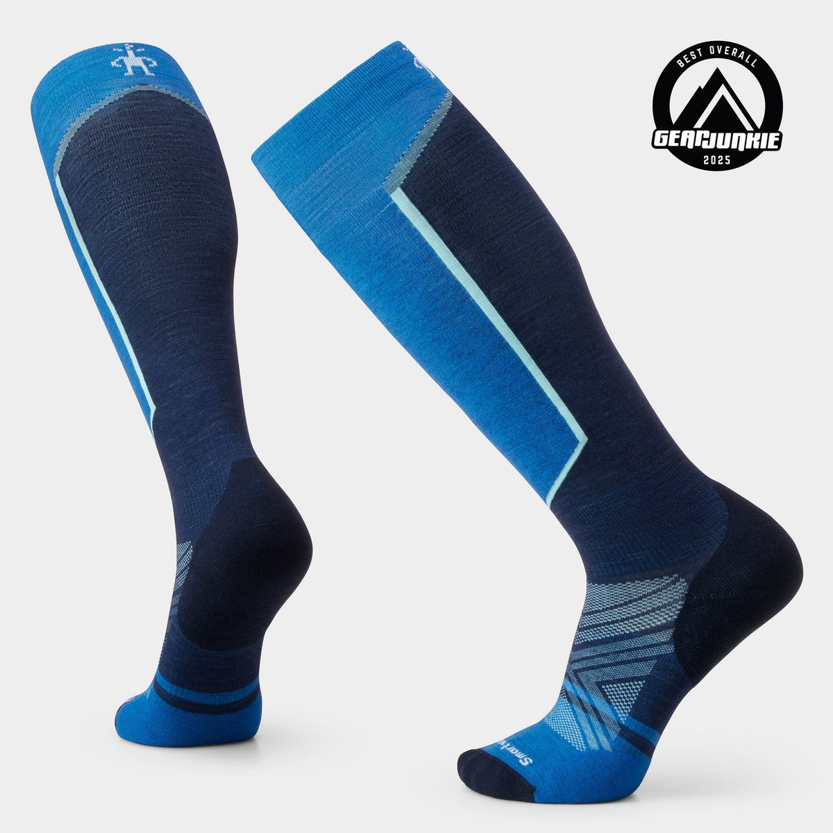 Ski Targeted Cushion OTC Socks - Laguna Blue