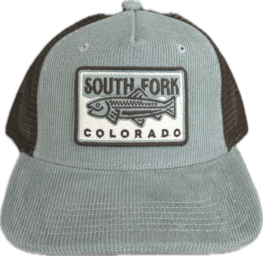 Sawgrass corduroy/brown trucker ROADIE South Fork, Fish