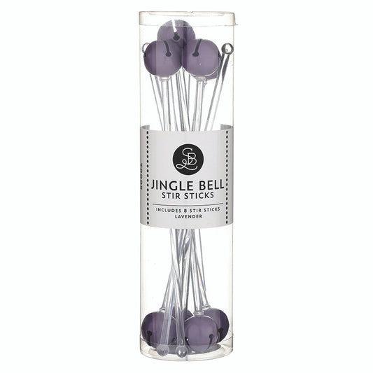 Jingle Bell Stir Sticks - Lavender