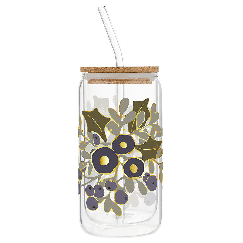 Double Wall Cold Brew Tumbler - Mistletoe