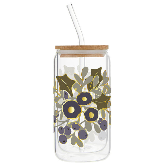 Double Wall Cold Brew Tumbler - Mistletoe