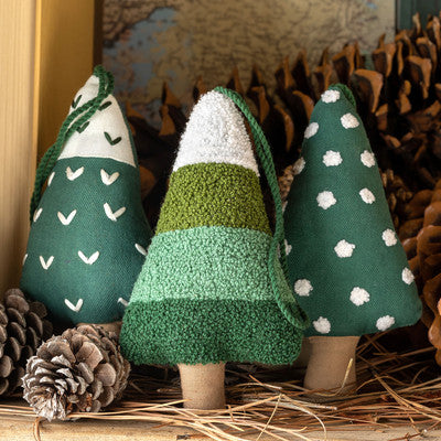 Alpine Spruce Tree Embroidered Ornament