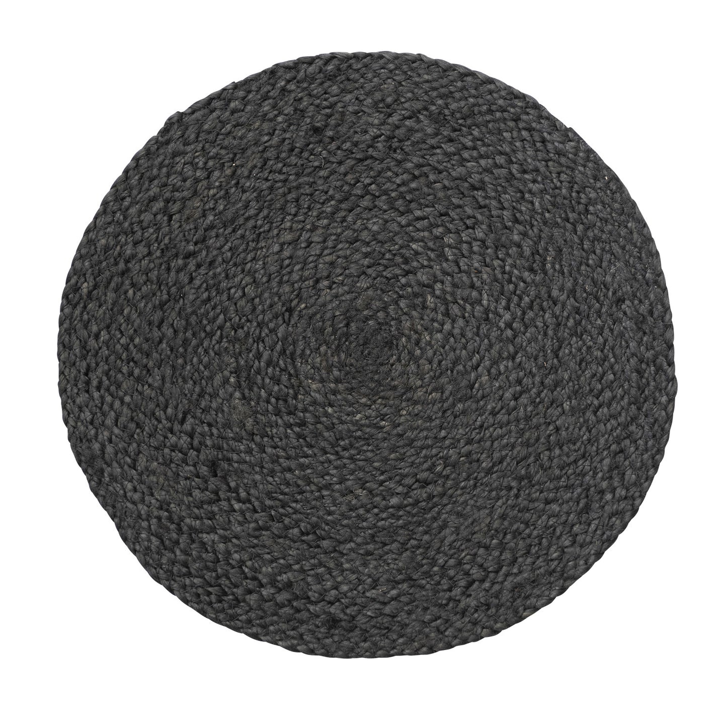 Black Hand-Woven Jute Placemat