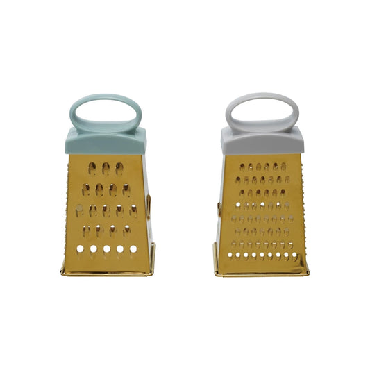 Stainless Steel 4-Sided Grater, Gold Finish