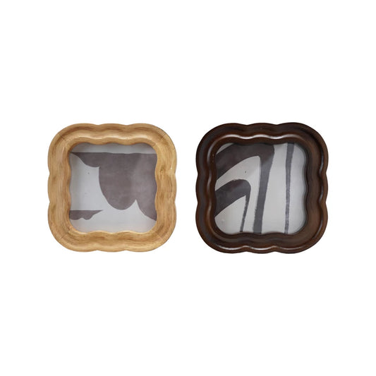 Scalloped Photo Frame, 2 Colors (4" x 4" Photo)