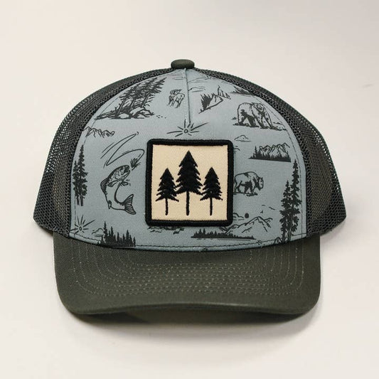 National Forest Unisex Trucker - Blue