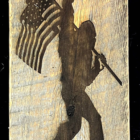Bigfoot w/Flag Sign