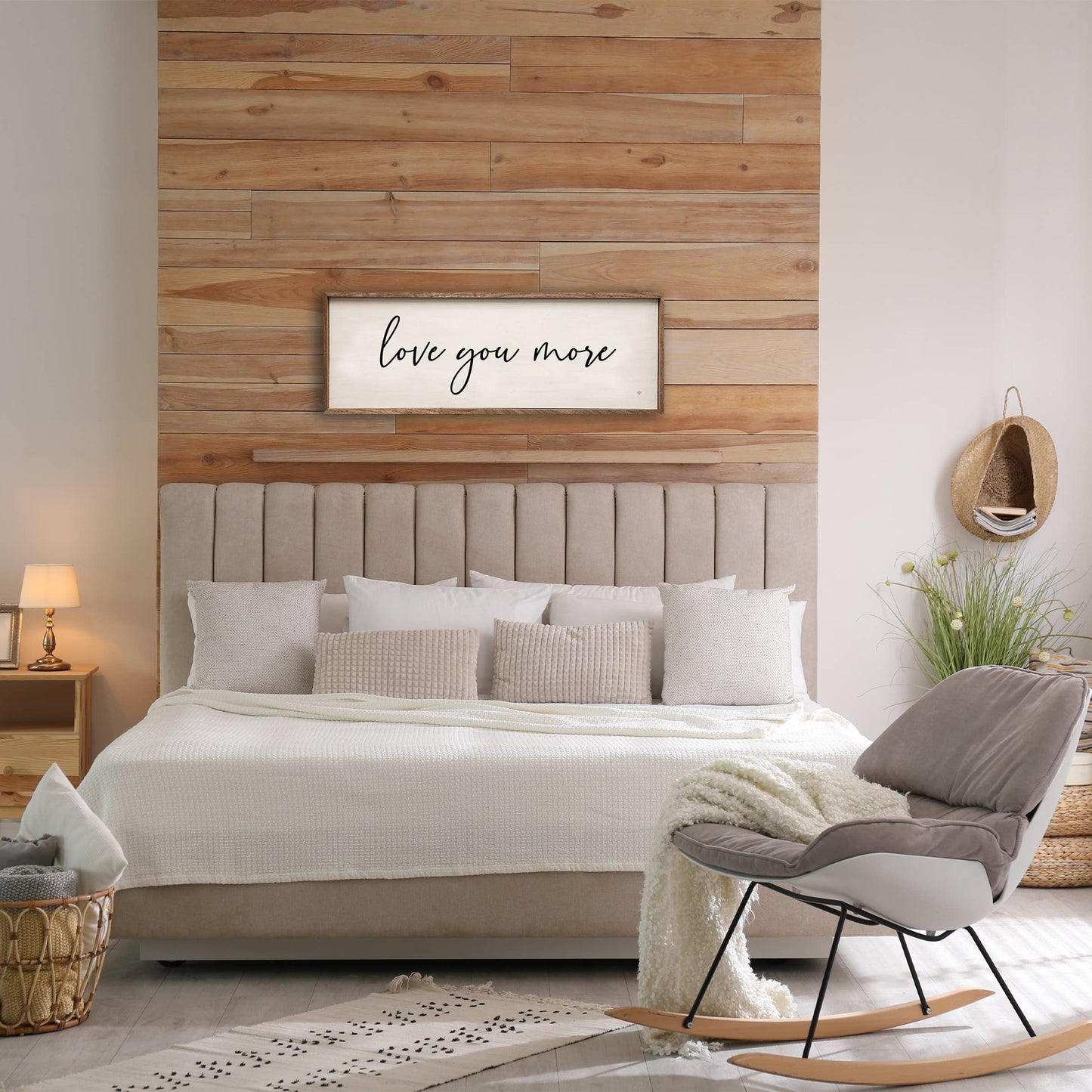 Love You More Horizontal White