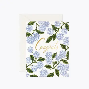 Hydrangea Congrats Card