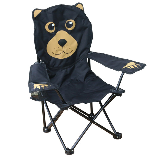 Black Bear Shaped Kids Chair