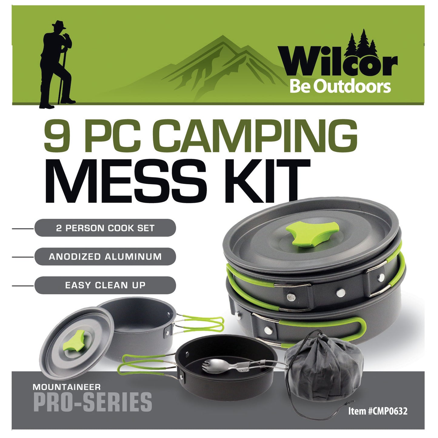 Mess Kit 9pc Anodized Aluminum