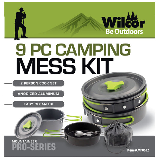 Mess Kit 9pc Anodized Aluminum