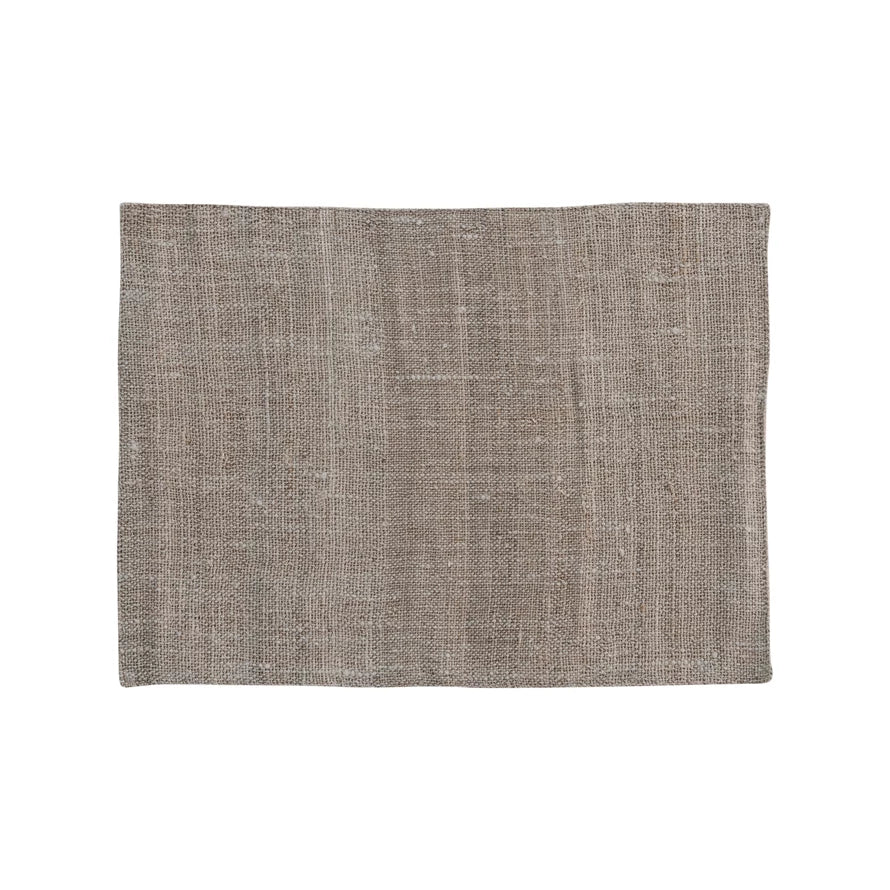 Woven Hemp Placemat,Natural