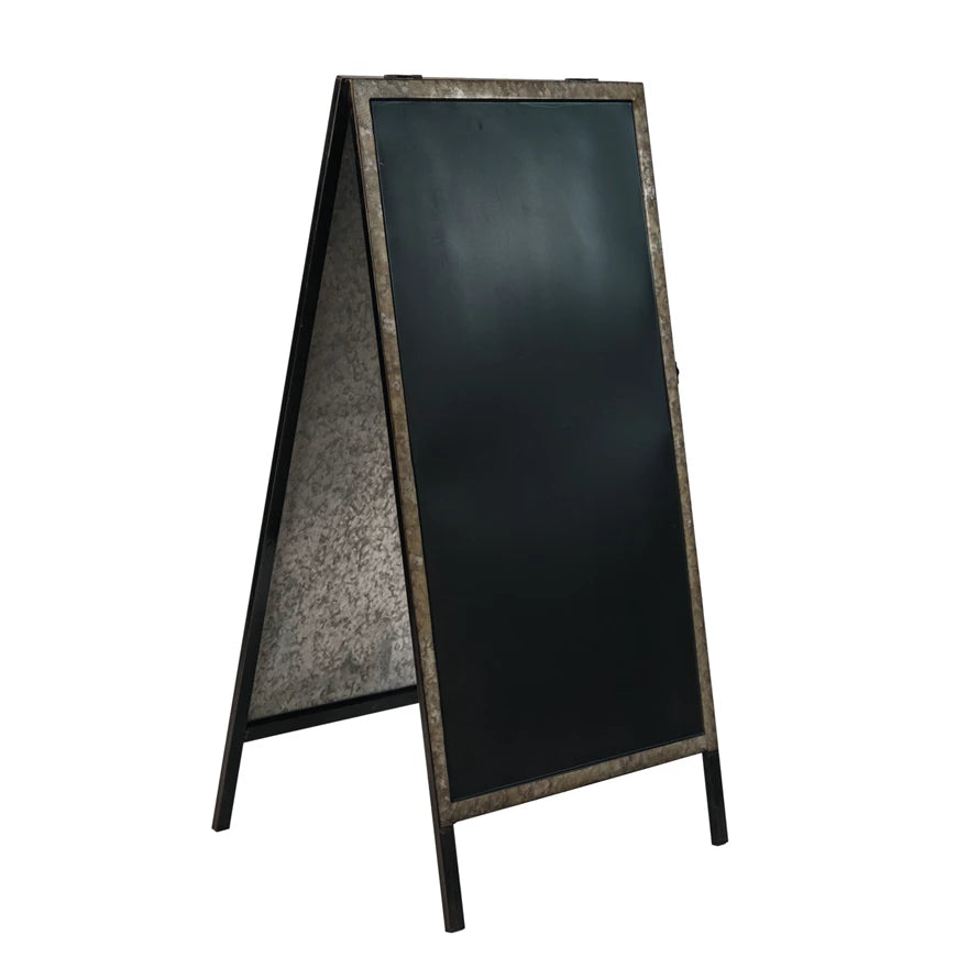 Galvanized Metal Sandwich Chalkboard