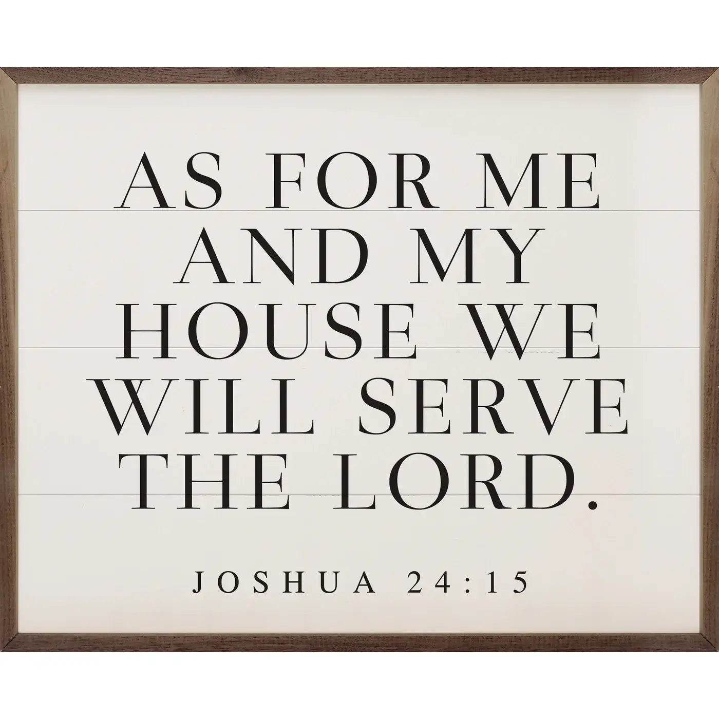As For Me And My House Joshua 24 15 White