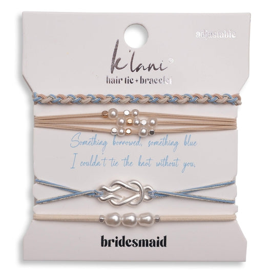 Bridesmaid Hair Tie + Bracelet