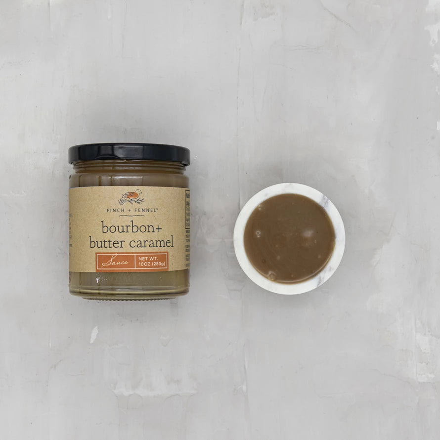Finch & Fennel 10 oz. Bourbon + Butter Caramel Sauce