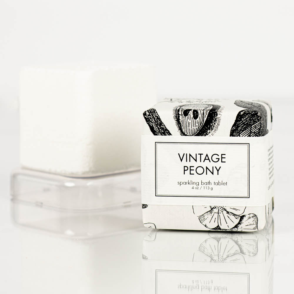 Vintage Peony Sparkling  Bath Tablet