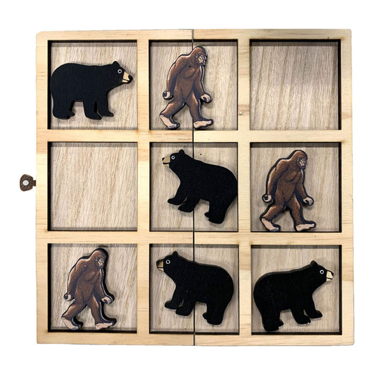 Bigfoot/Bear Travel Tic Tac Toe