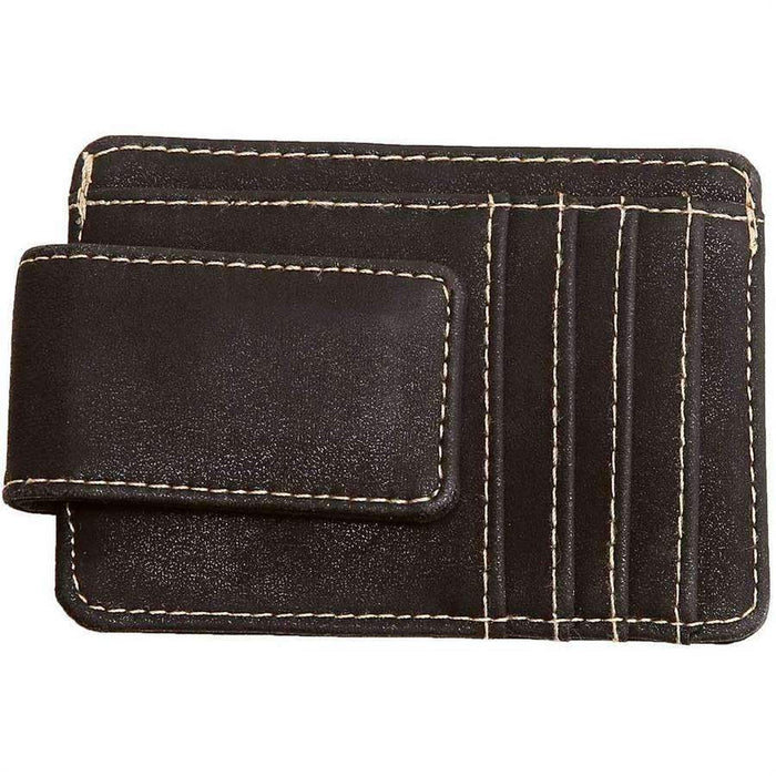 Brown Money Clip w/ Card Slots & Bill Holder