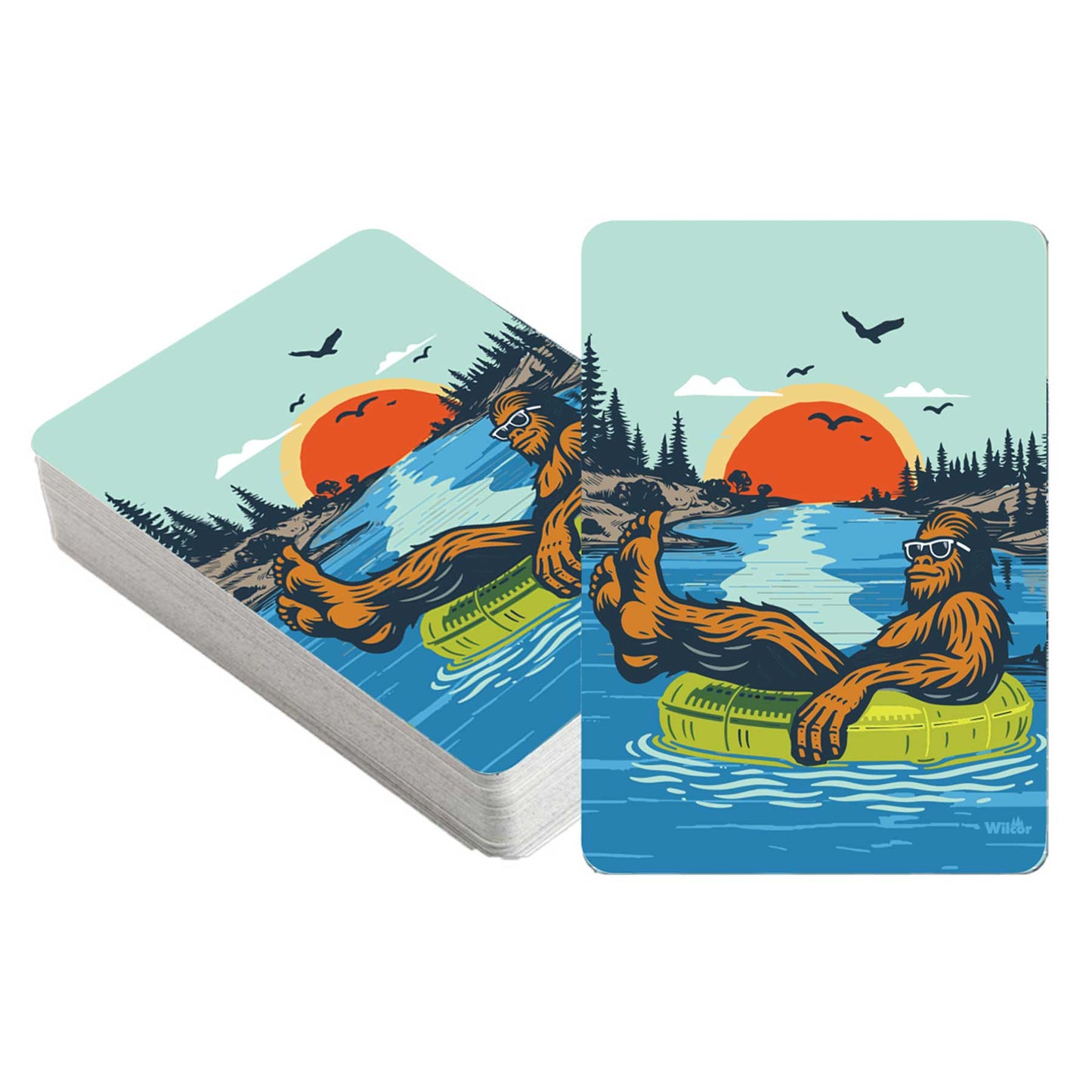 Bigfoot Floats Waterproof Playing Cards