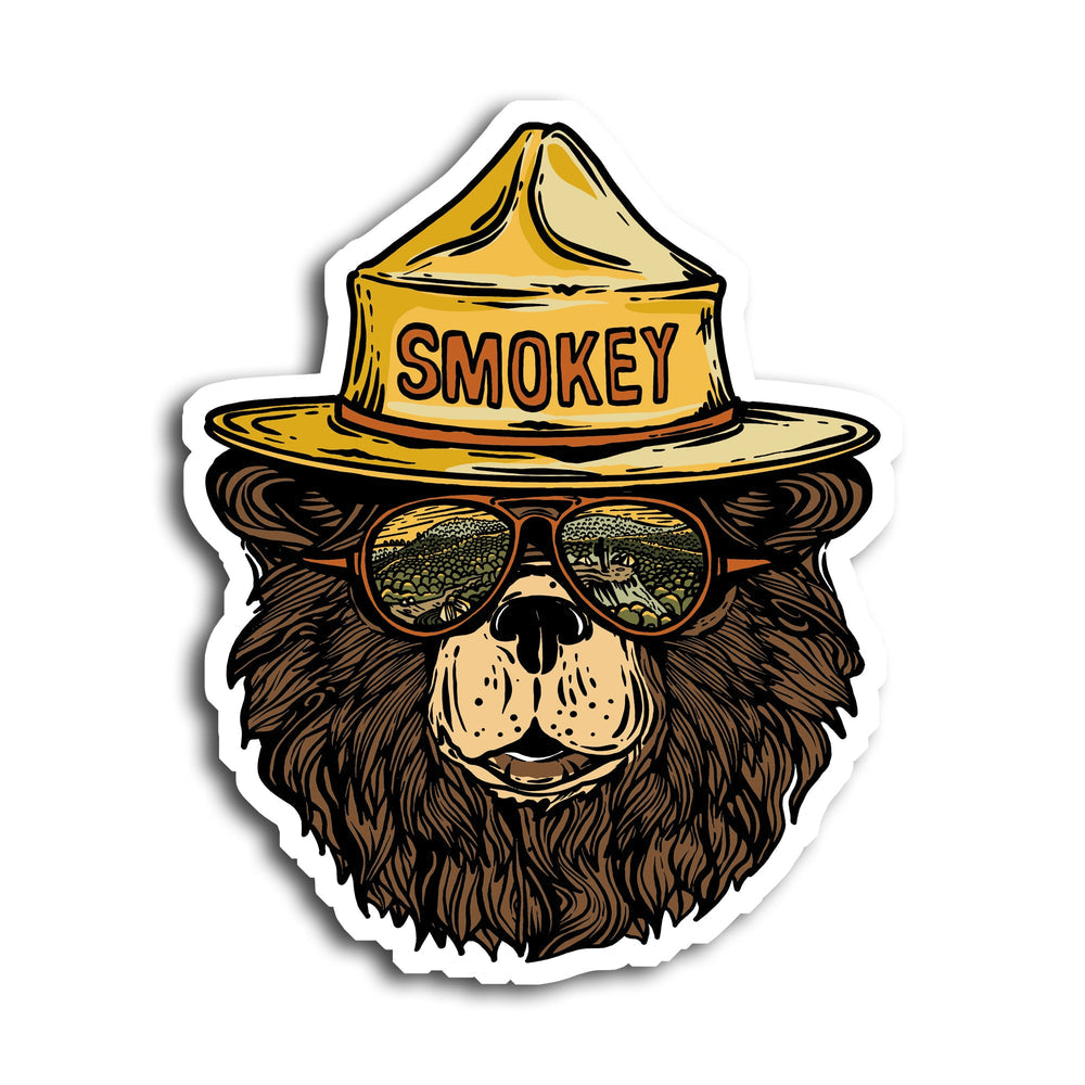 Smokey the Groovy Bear Sticker