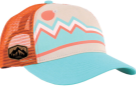 Tuscan Range Orange/Aqua Youth Trucker Cap w/ TT Patch