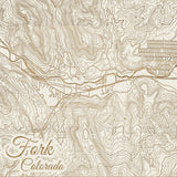South Fork, CO Engraved Map (Standard)