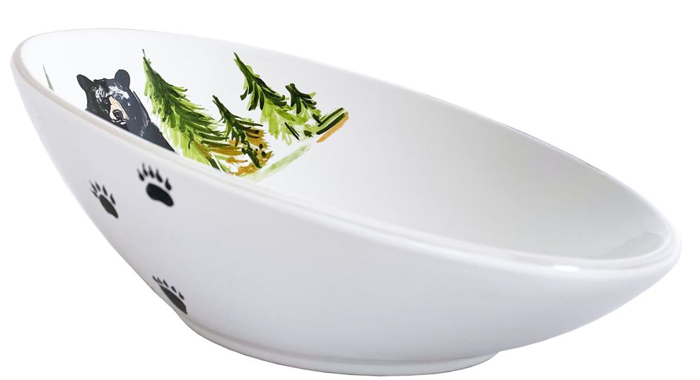 Black bear diagonal bowl