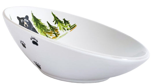 Black bear diagonal bowl