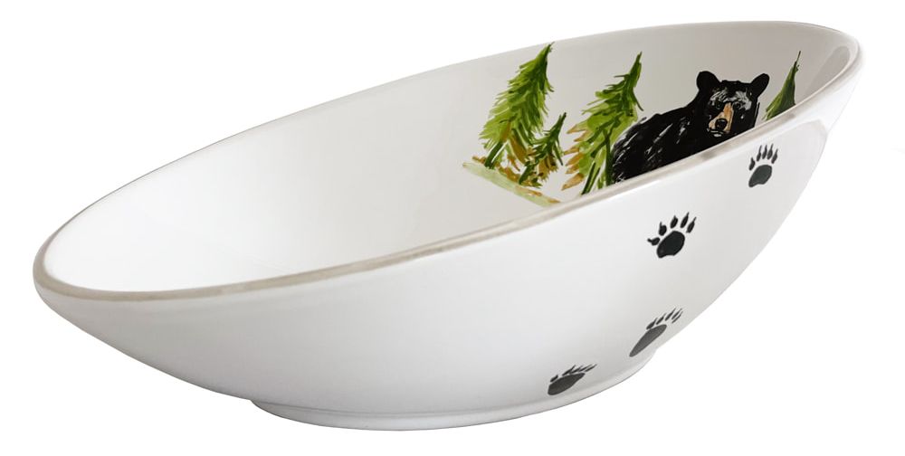 Black bear diagonal bowl