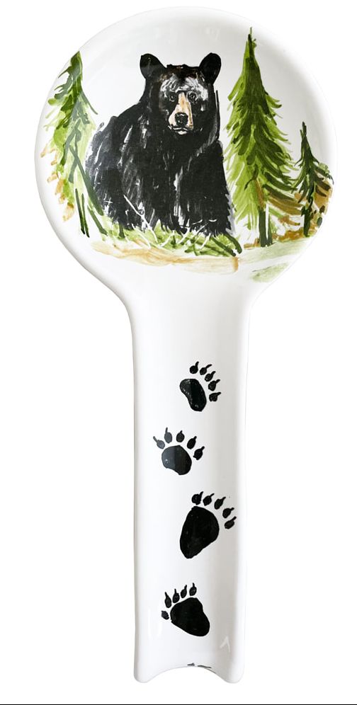 Black bear spoon rest