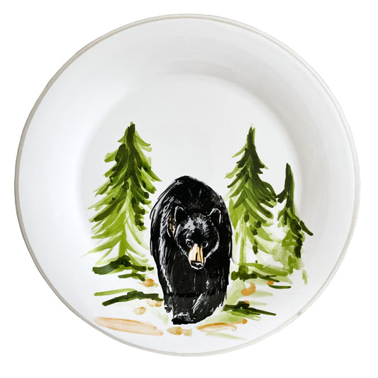Black bear salad/dessert plates