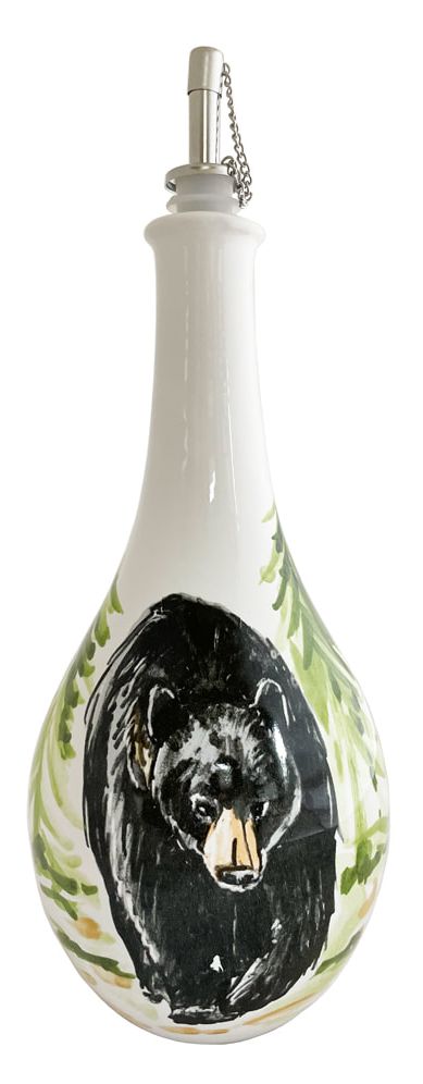 Black bear oil bottle