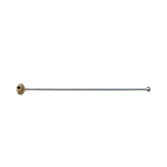 Stainless Steel & Brass Cocktail Stirrer with Bell