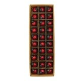 1" Round Mercury Glass Ball Ornaments, Red, Boxed Set of 30