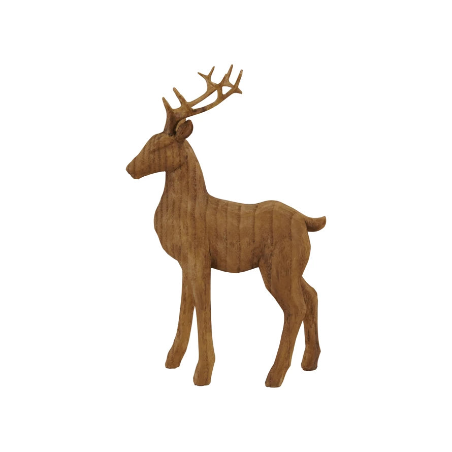 Resin Deer, Wood Finish